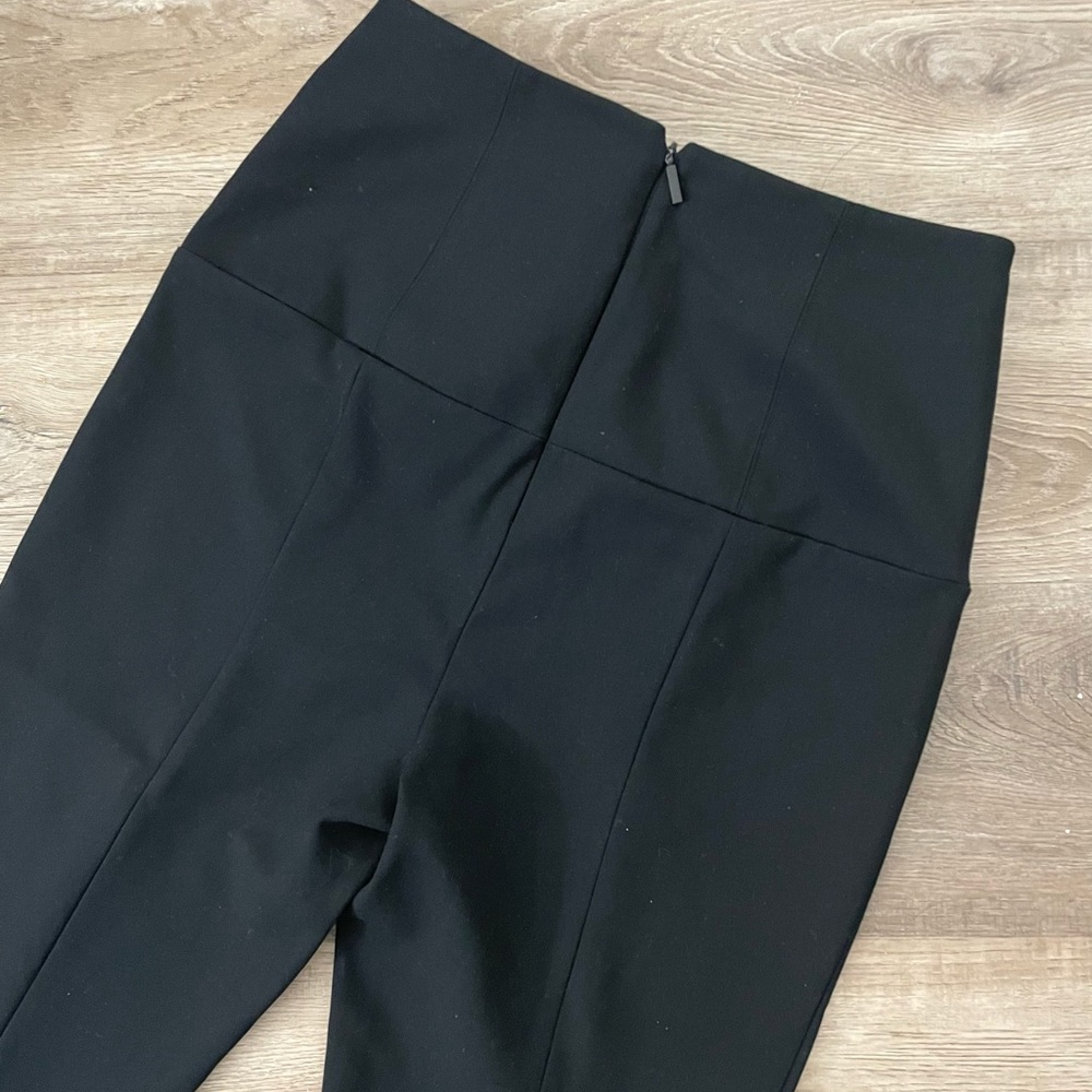 TIBI Anson Corset Tie Pant Black Size 8 High Waisted Trousers Lace Up - Picture 12 of 13